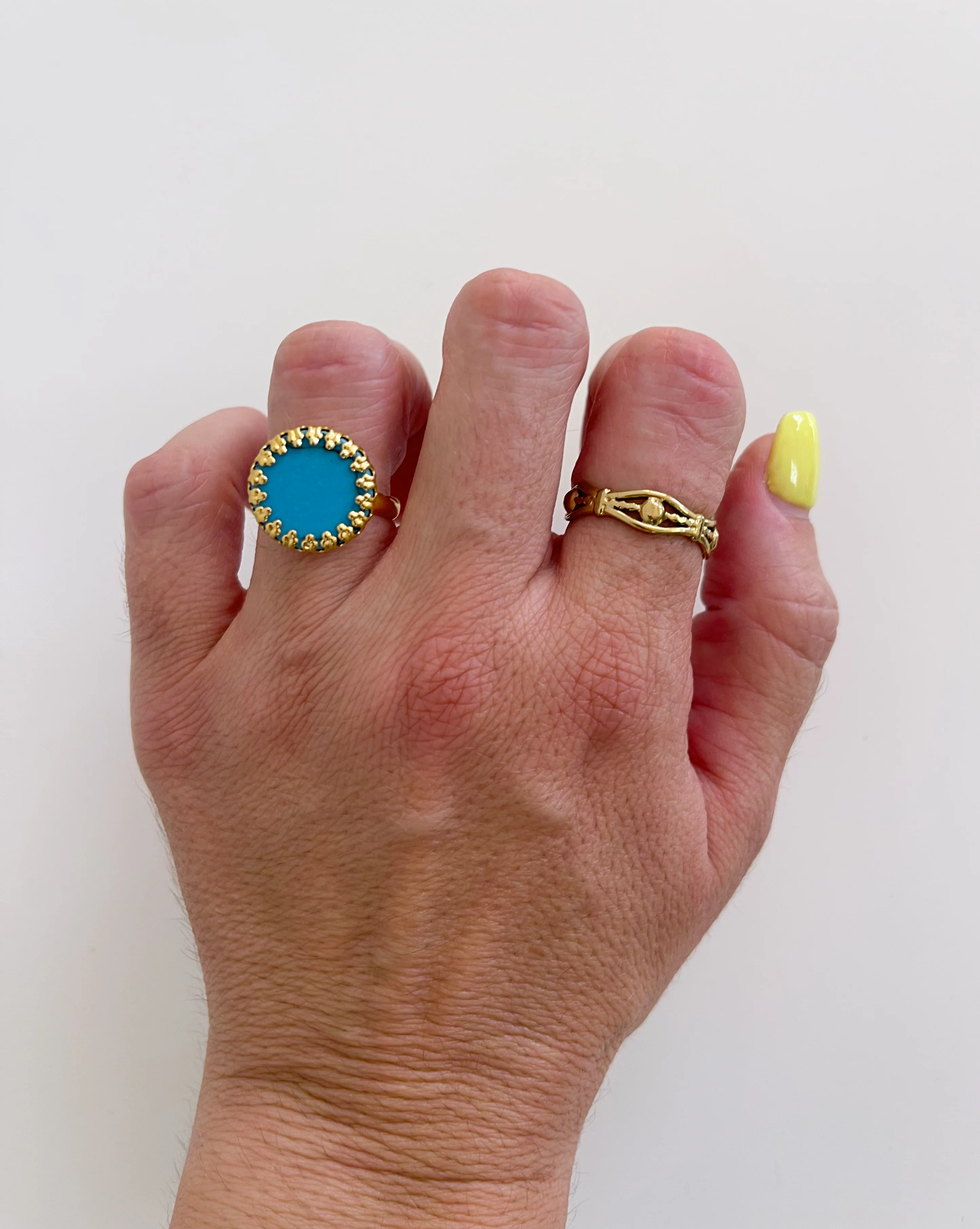 Anillo redondo azul - Image 3